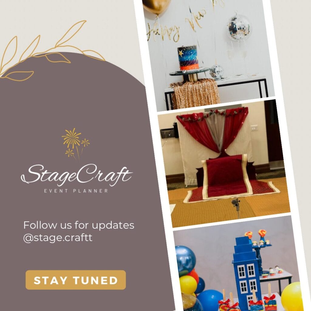 Stage Craft Event Decorations